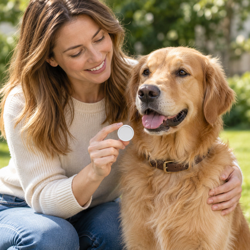 π GPS Tracker | Hard Case | Walks | Owners | White Circle
