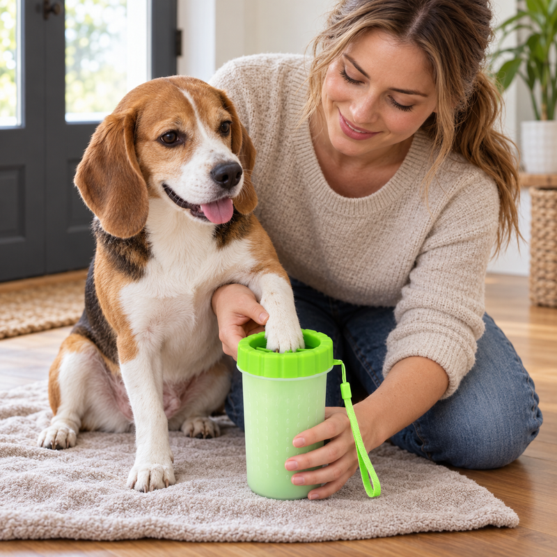 š«§ Paw Cleaner | Plastic | Walks | Owners | Apple Green