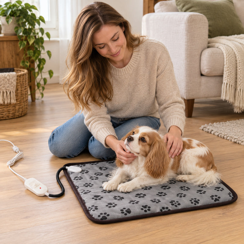🐾 Heated Rug | Textile | Living Room | Masters | Paw Prints