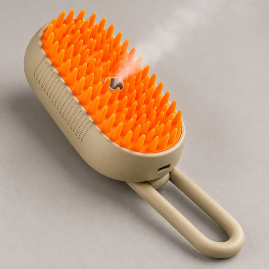 🧡 Steam Brush | Plastic Handle | Grooming | Masters | Orange Bristles
