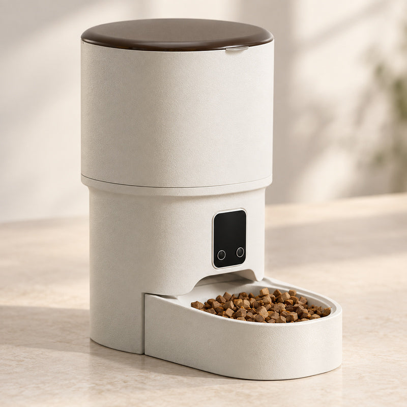⏰ Automatic Dispenser | Plastic | Home | Cat Lovers | Sleek Ivory