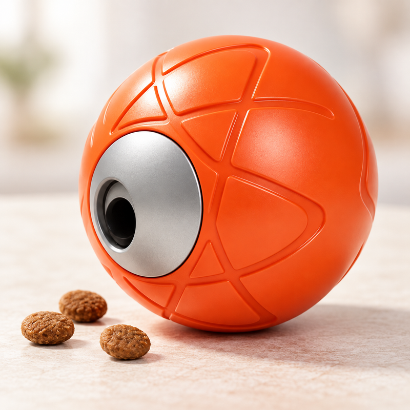 🦴 Treat Ball | Plastic | Home | Dog Lovers | Bright Orange