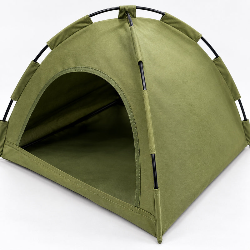 🌿 Dog Tent | Green Canvas | Garden | Animal Lovers | Cozy Shelter