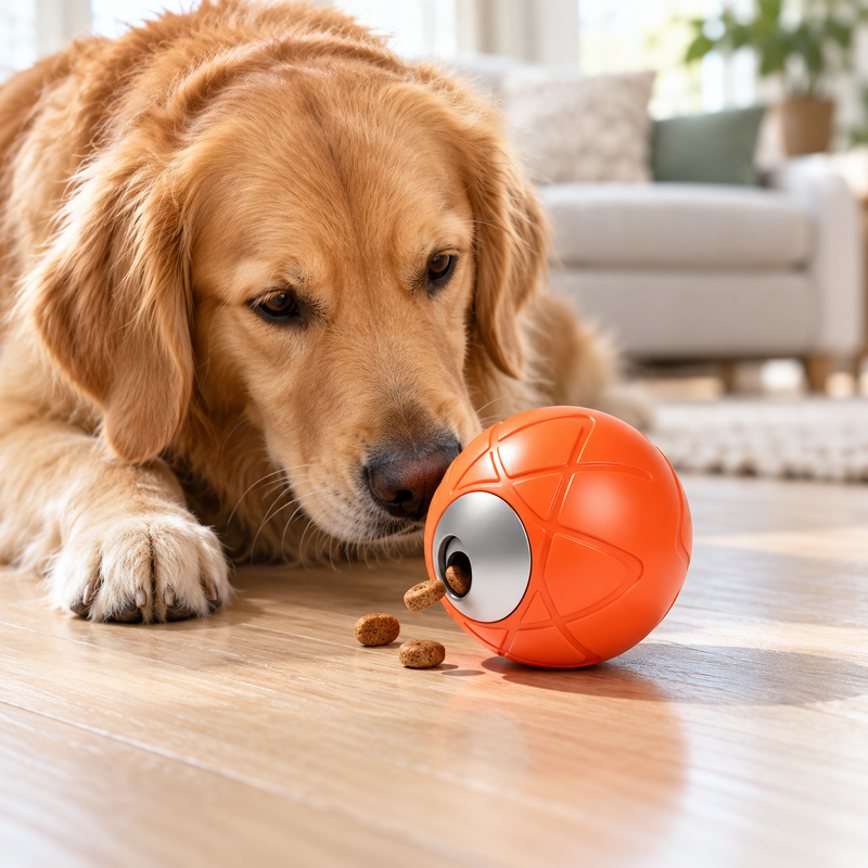 🦴 Treat Ball | Plastic | Home | Dog Lovers | Bright Orange
