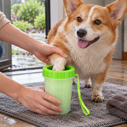 🫧 Paw Cleaner | Plastic | Walks | Owners | Apple Green