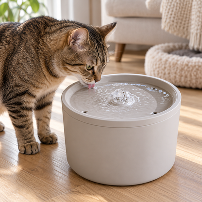 💧 Cat Water Fountain | Plastic | Living Room | Owners | Central Spray