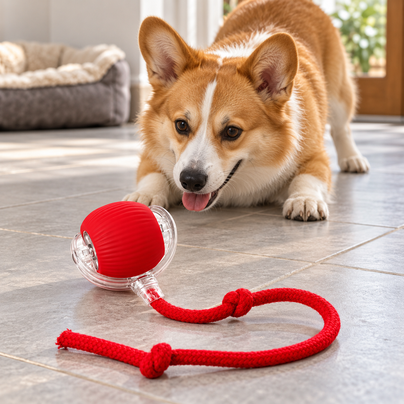 🐈 Smart Ball | Silicone | Home | Cat Lovers | Red Cord