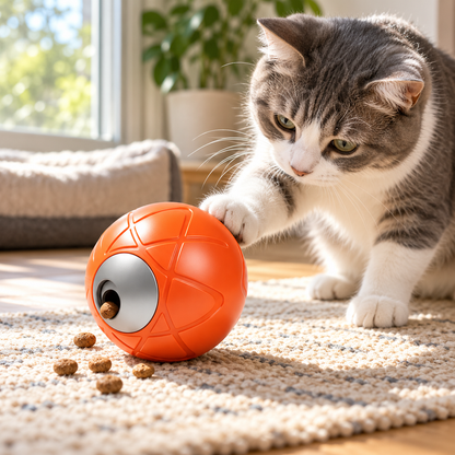 🦴 Treat Ball | Plastic | Home | Dog Lovers | Bright Orange