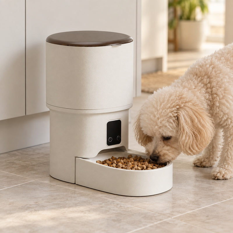 ⏰ Automatic Dispenser | Plastic | Home | Cat Lovers | Sleek Ivory