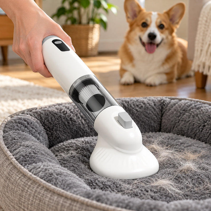 🧹 Pet Hair Vacuum | Plastic | Home | Pet Lovers | Sleek White