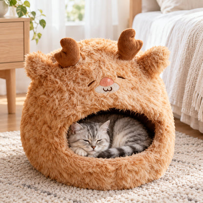 🦌 Dog House | Plush Toy | Living Room | Dog Lovers | Adorable Reindeer