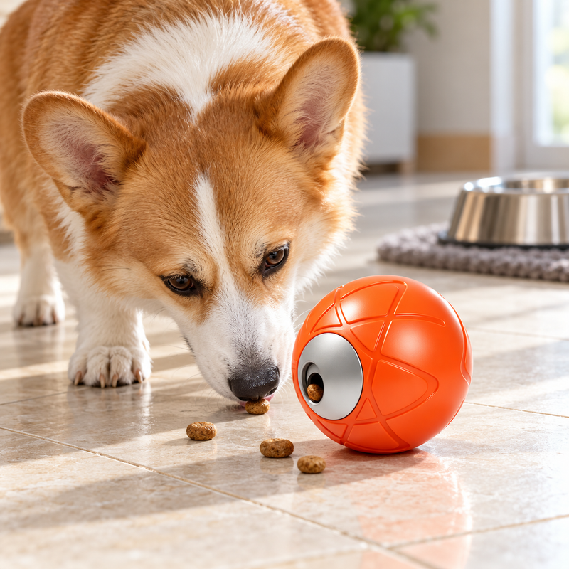 🦴 Treat Ball | Plastic | Home | Dog Lovers | Bright Orange
