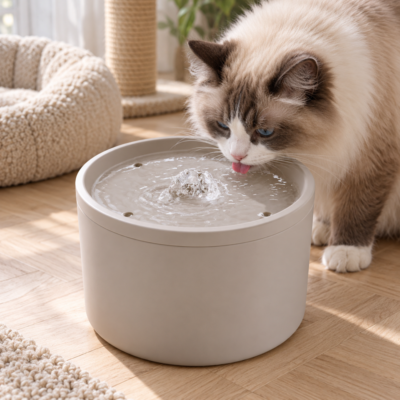💧 Cat Water Fountain | Plastic | Living Room | Owners | Central Spray