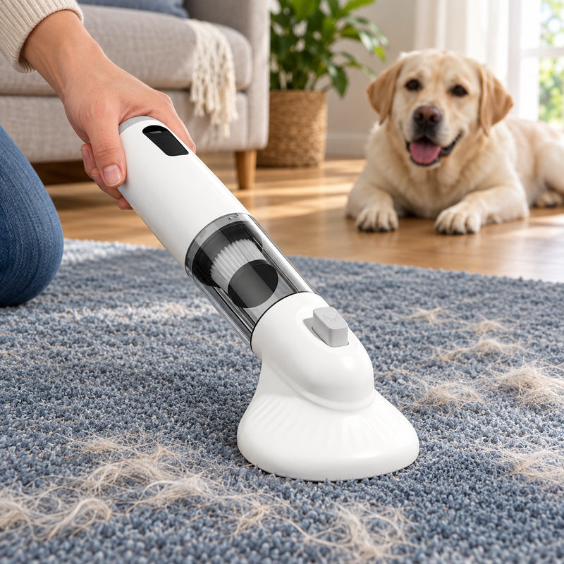 🧹 Pet Hair Vacuum | Plastic | Home | Pet Lovers | Sleek White