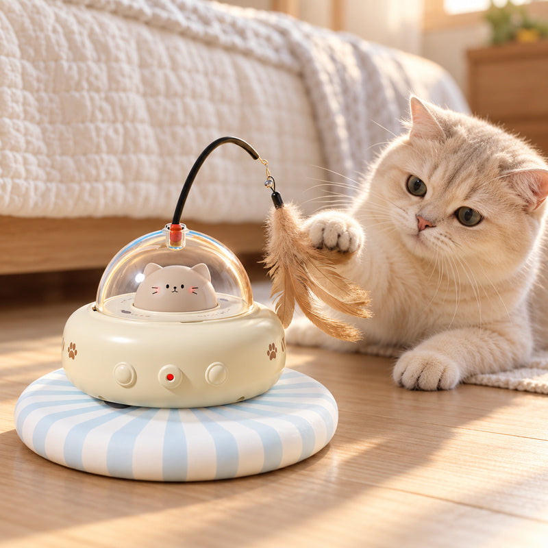 🐱 Interactive Toy | Plastic | Living Room | Caring Owners | Hanging Feathers