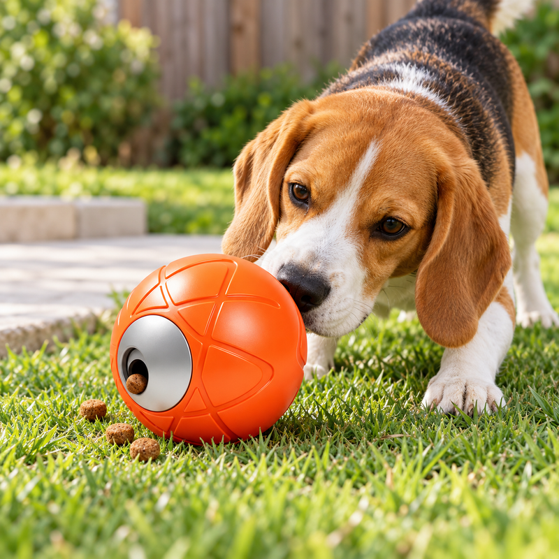 🦴 Treat Ball | Plastic | Home | Dog Lovers | Bright Orange