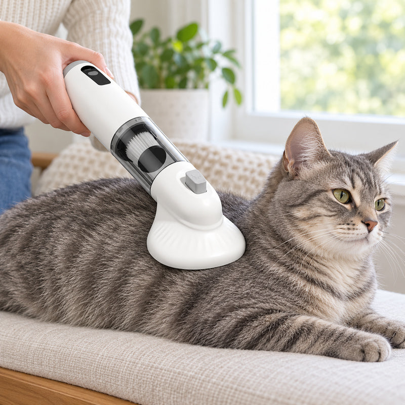 🧹 Pet Hair Vacuum | Plastic | Home | Pet Lovers | Sleek White