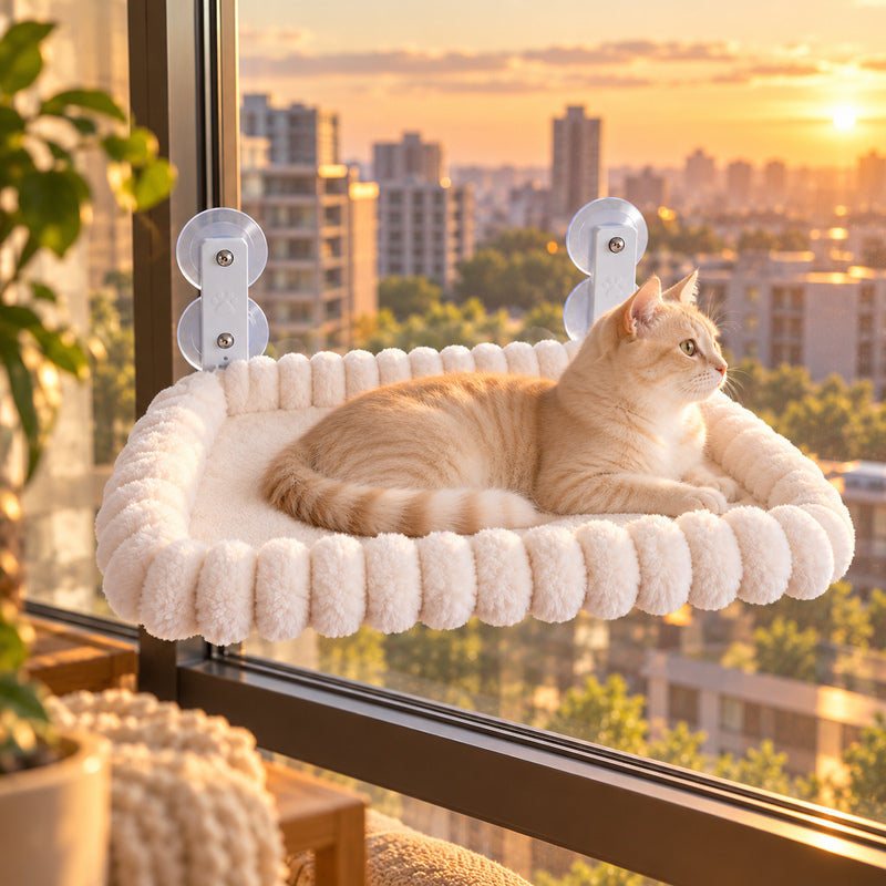 ☀️ Cat Hammock | Soft Fabric | Window | Cat Lovers | Panoramic Nest