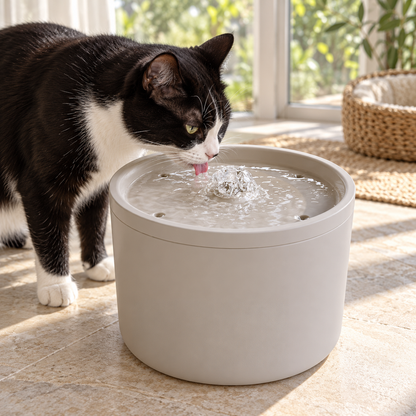 💧 Cat Water Fountain | Plastic | Living Room | Owners | Central Spray