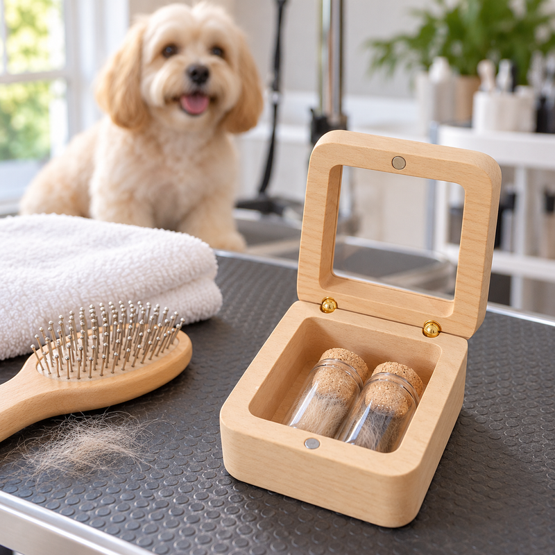 🐾 Souvenir Gift Set | Wood | Home | Caring Masters | Two Vials