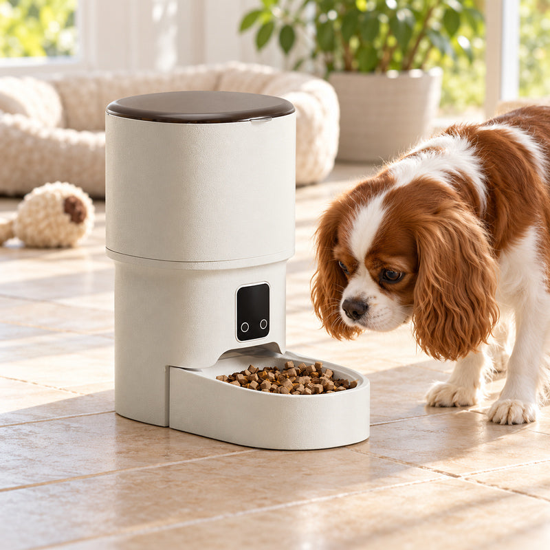 ⏰ Automatic Dispenser | Plastic | Home | Cat Lovers | Sleek Ivory
