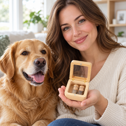 🐾 Souvenir Gift Set | Wood | Home | Caring Masters | Two Vials