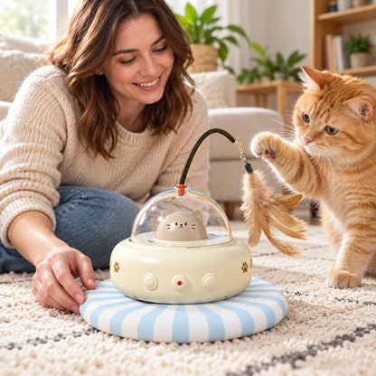 🐱 Interactive Toy | Plastic | Living Room | Caring Owners | Hanging Feathers