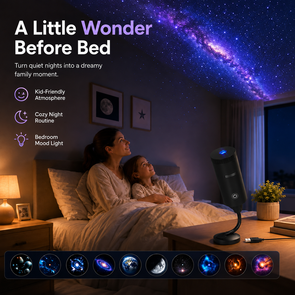 🌌🌠HD-smart-dynamic-5D-holographic-night-light-projector