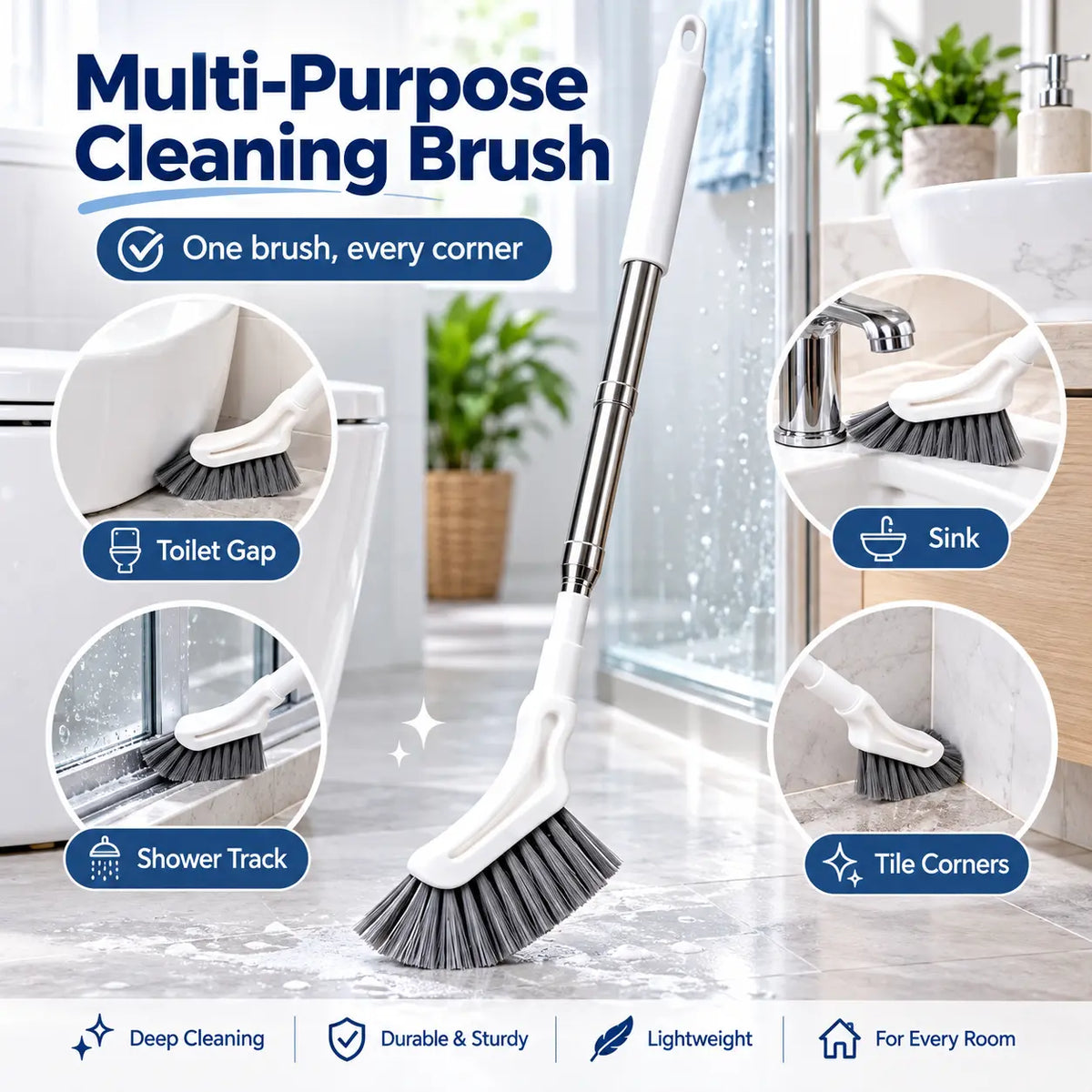 Telescopic Crevice Cleaning Brush